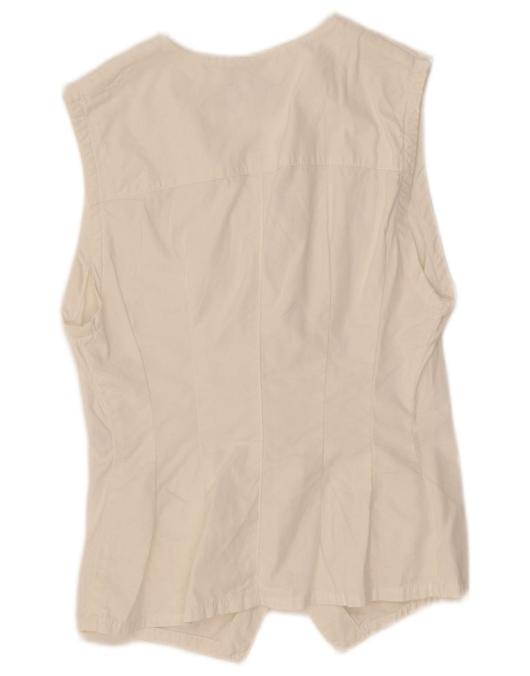 RENE LEZARD Женский жилет UK 12 Средний Белый Хлопок