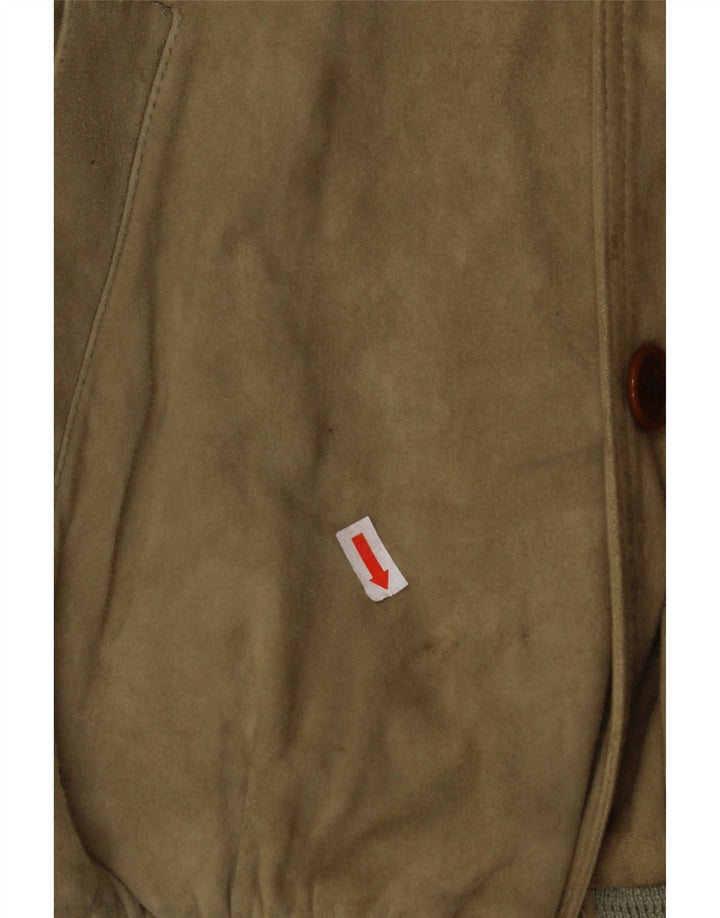 Мужской замшевый бомбер VINTAGE IT 48 Medium Beige