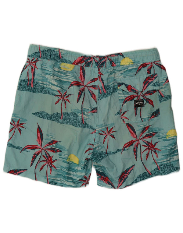 Billabong Мужские шорты для плавания с рисунком, большие синие, гавайские