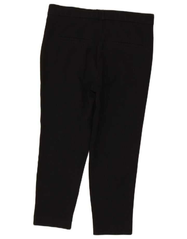 Женские узкие брюки чинос Zara XS W24 L22, черные полиэстер с цветными блоками