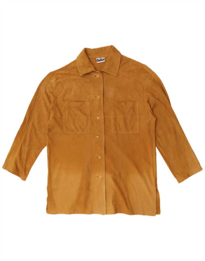 Женская рубашка оверсайз Oui Set EU 36, маленькая коричневая