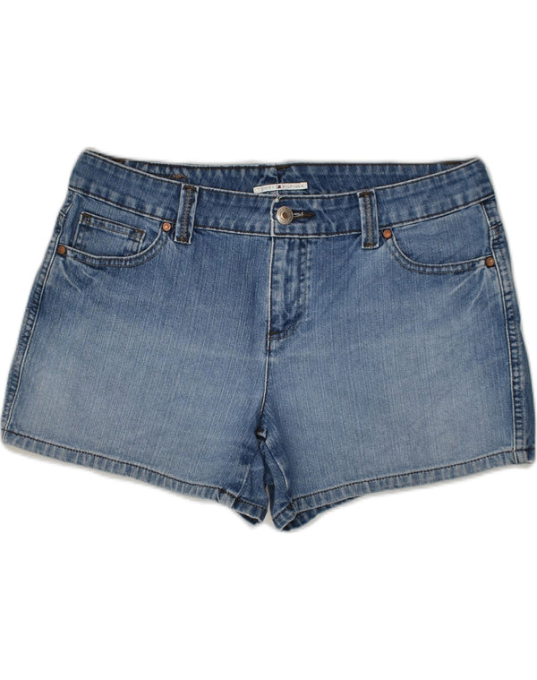 TOMMY HILFIGER Женские джинсовые шорты US 12, большие размеры W36, синие, хлопок
