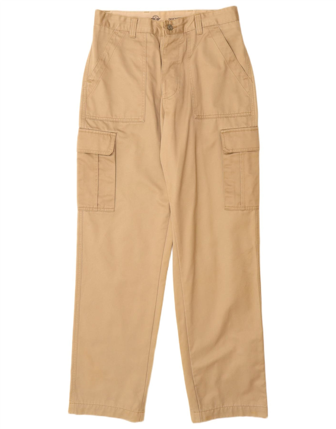 Мужские прямые брюки-карго Dockers W33 L34 бежевого цвета, хлопок