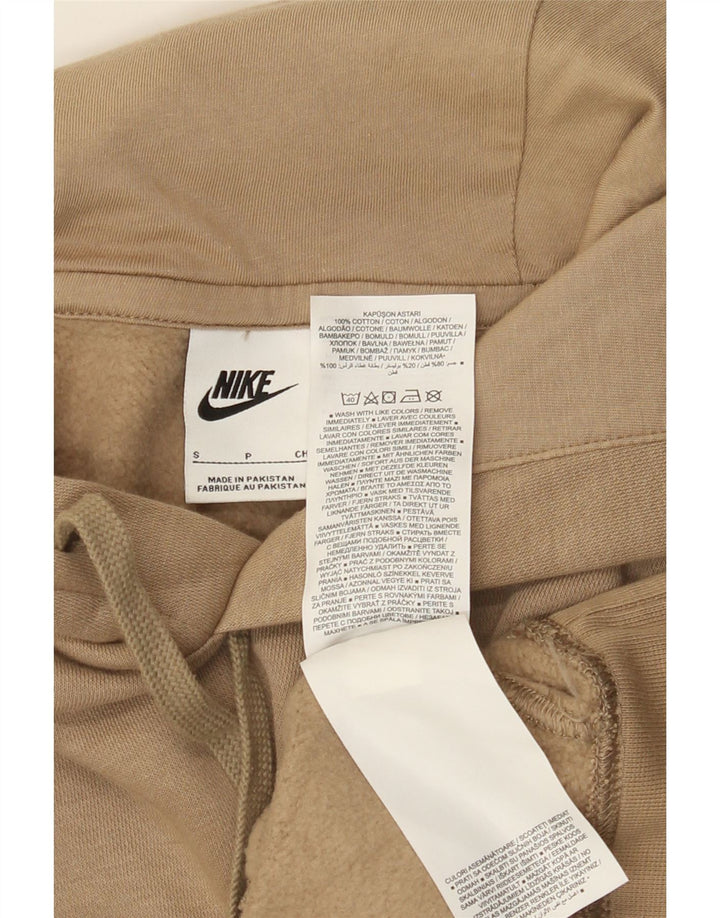 Мужской джемпер с капюшоном Nike, маленький бежевый, хлопок