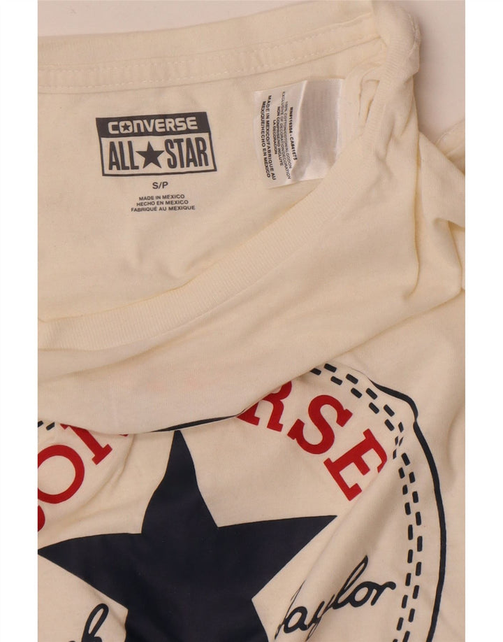 Мужская футболка с рисунком Converse, маленький белый хлопковый топ
