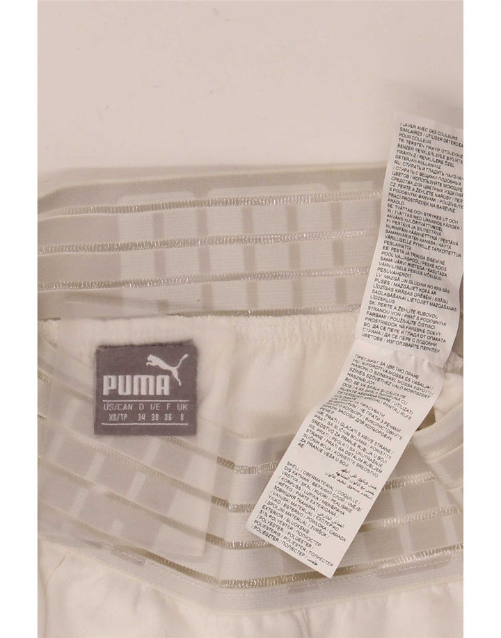 Женские спортивные шорты Puma с графическим рисунком UK 8, маленькие белые полиэстер