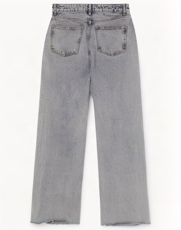 Женские свободные джинсы с высокой талией Zara EU 38, маленькие W28 L33, синие