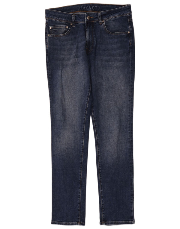 Женские узкие джинсы Hackett W32 L31 синие, хлопок