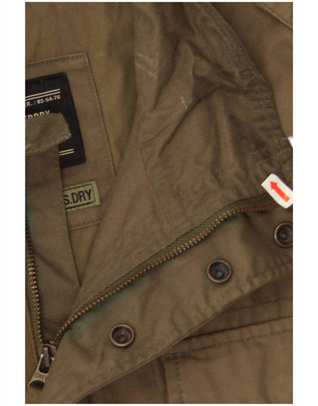 Мужская куртка в стиле милитари Superdry UK 40, большой размер, цвет хаки, хлопок