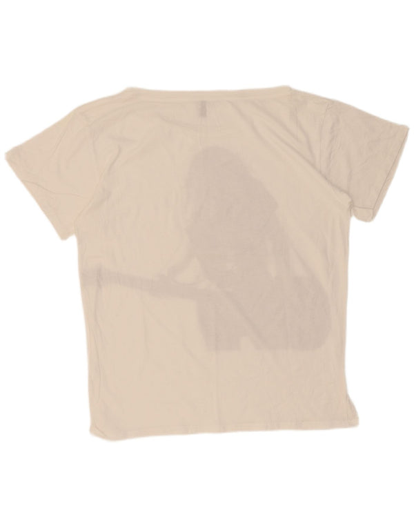 Женская футболка с рисунком Benetton Top UK 18 XL Белая