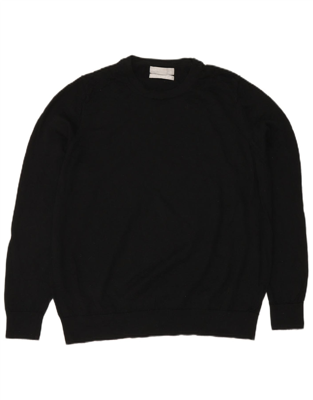 Женский джемпер с круглым вырезом MARKS & SPENCER UK 20 2XL, черный
