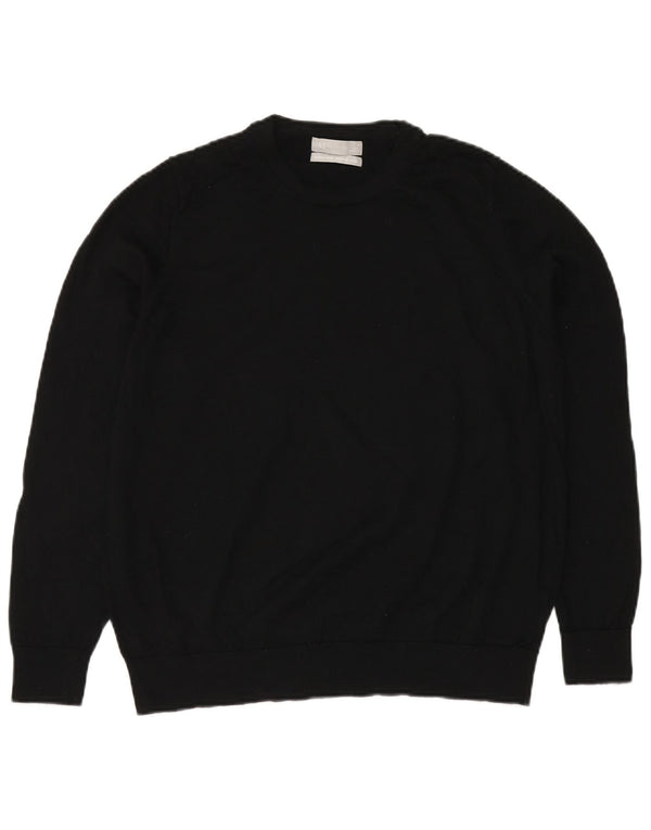 Женский джемпер с круглым вырезом MARKS & SPENCER UK 20 2XL, черный