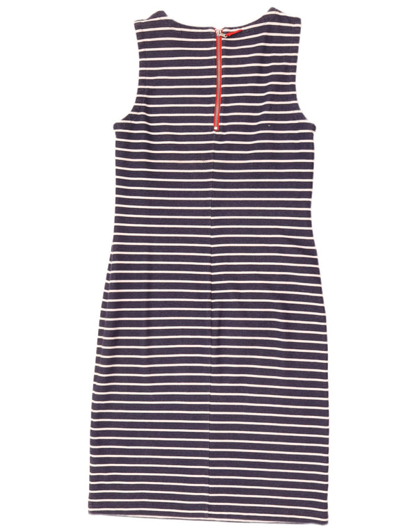 Женское платье-футляр без рукавов Tommy Hilfiger UK 14, большое темно-синее в полоску