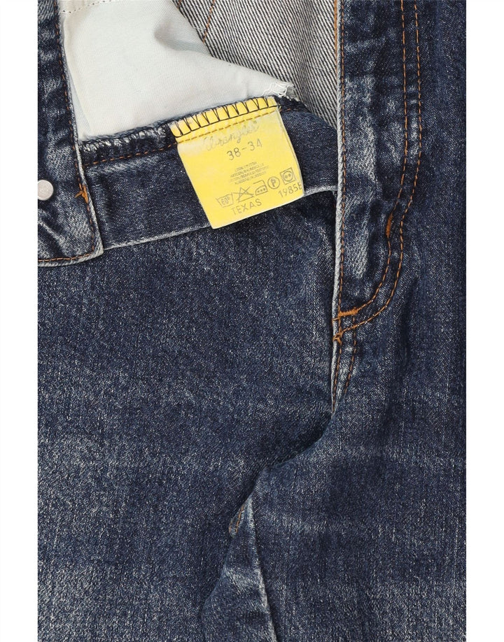 Мужские прямые джинсы Wrangler Texas W38 L34, синий хлопок