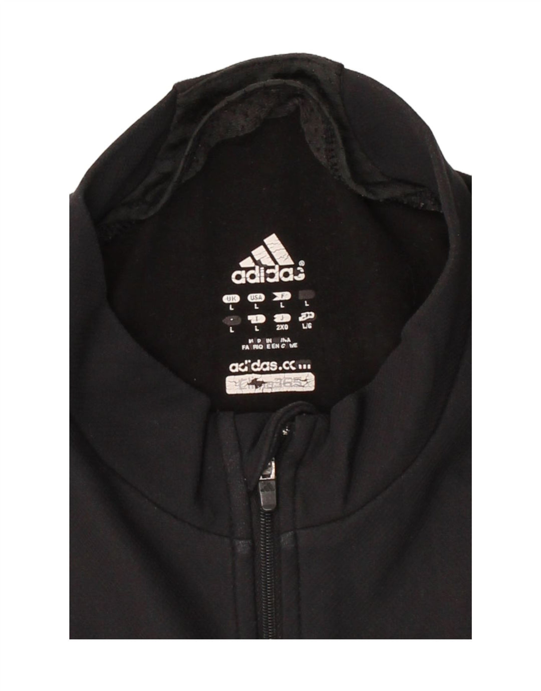 ADIDAS Mens Clima 365 Zip Neck Pullover Tracksuit Top Large Black