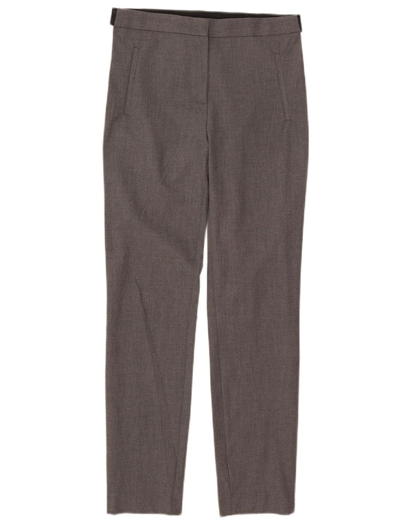 Женские узкие костюмные брюки Zara Medium W28 L27, серый полиэстер