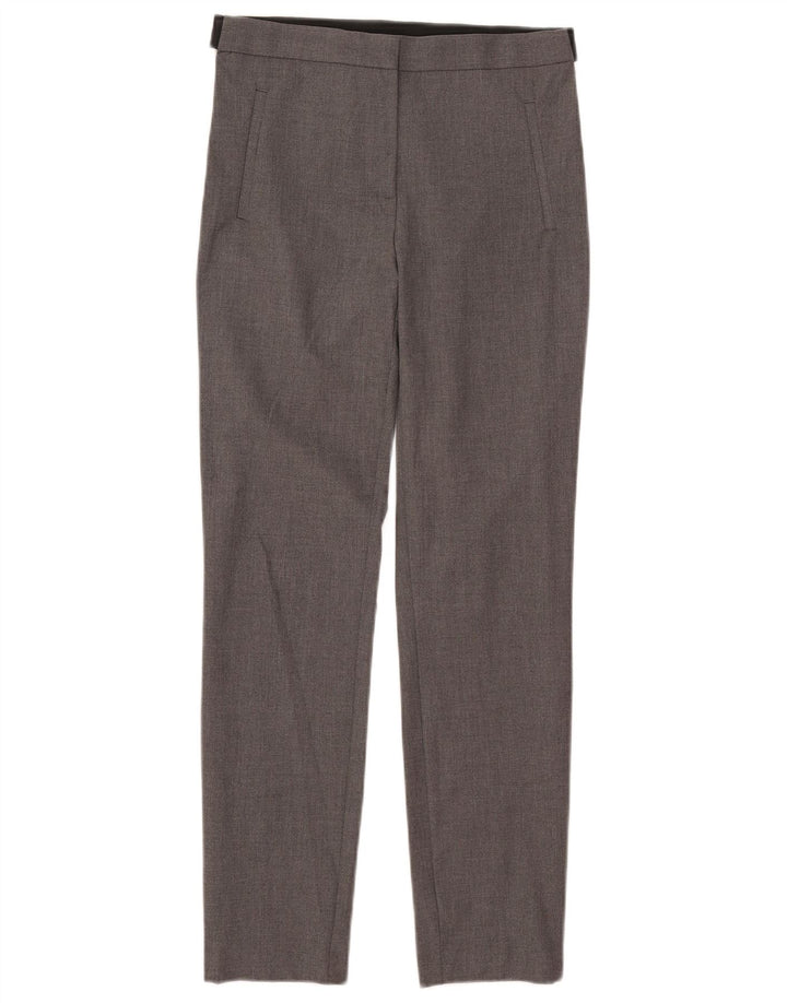 Женские узкие костюмные брюки Zara Medium W28 L27, серый полиэстер