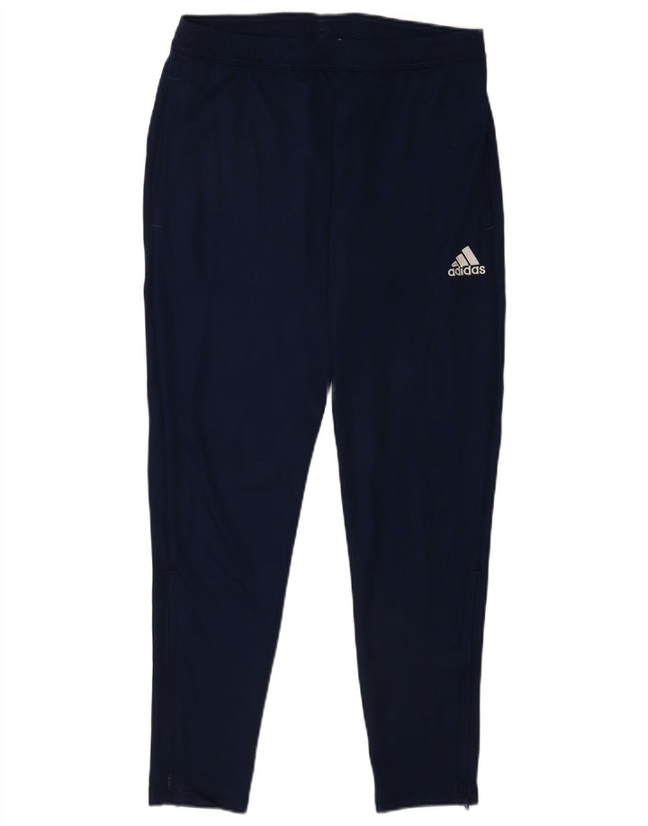 Мужские спортивные брюки Adidas Aeroready, большие темно-синие брюки из полиэстера