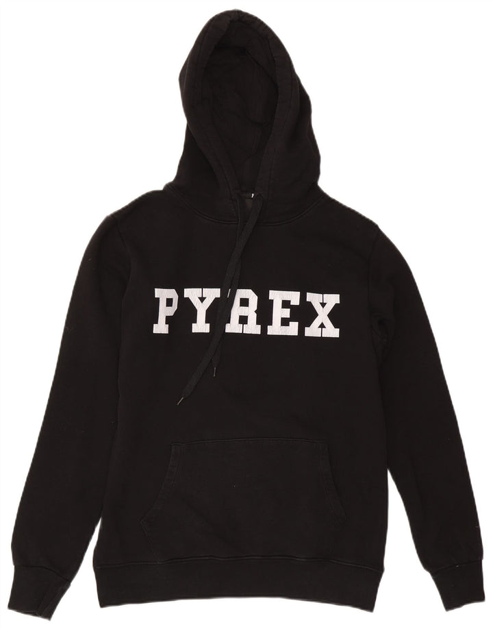 Мужской джемпер с капюшоном Pyrex, маленький черный, хлопковый