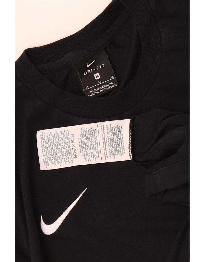 Мужская футболка с графическим рисунком Nike, средний черный хлопок
