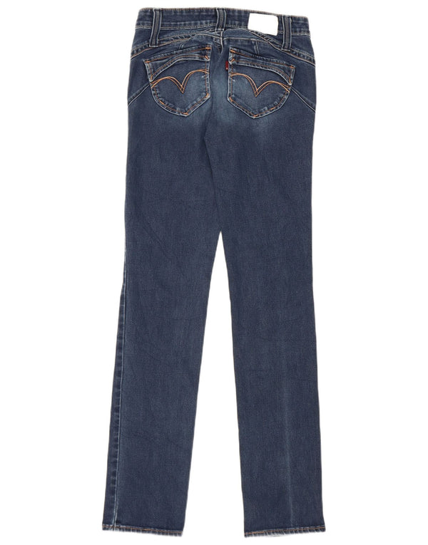 Женские прямые джинсы Levi's Demi Curve W26 L32, синий хлопок