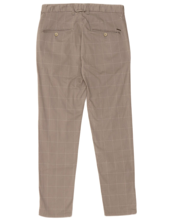 Мужские брюки-чиносы Zara EU 36 XS W29 L27, серые, хлопковые в клетку