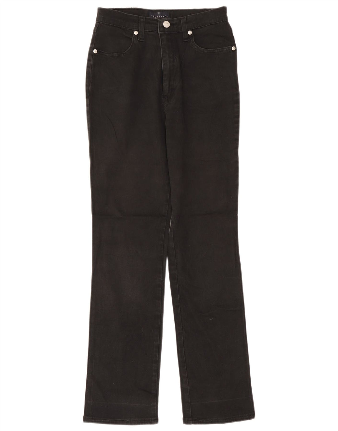 Женские прямые джинсы Trussardi W26 L30 серые, хлопок