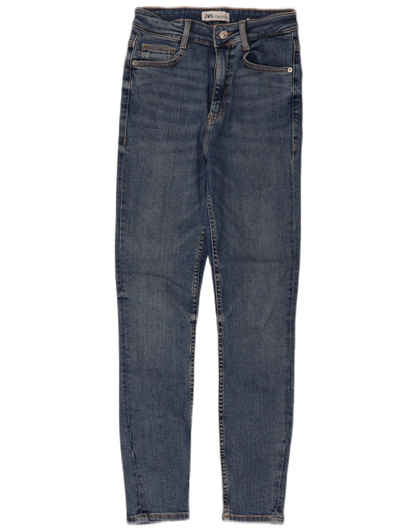 Женские джинсы скинни Zara EU 36 XS W26 L27, синий хлопок