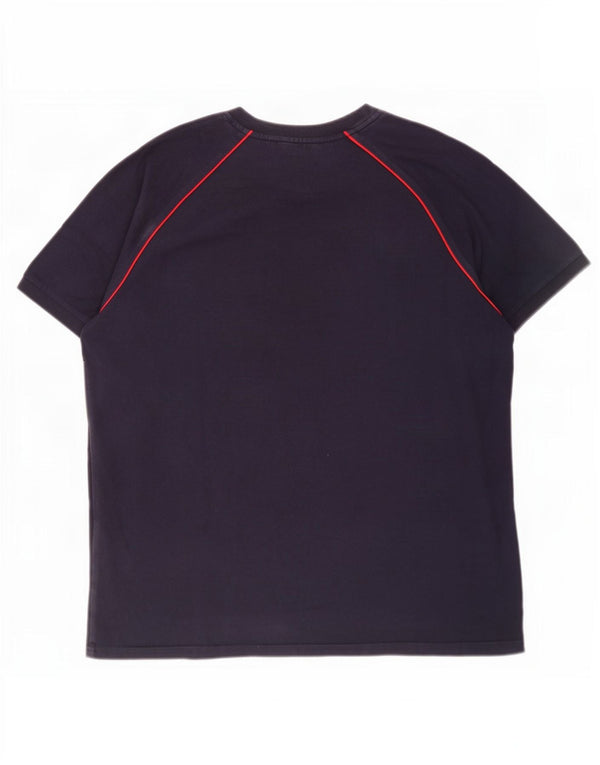 Fila Мужская футболка с рисунком Top 2XL Темно-синий хлопок