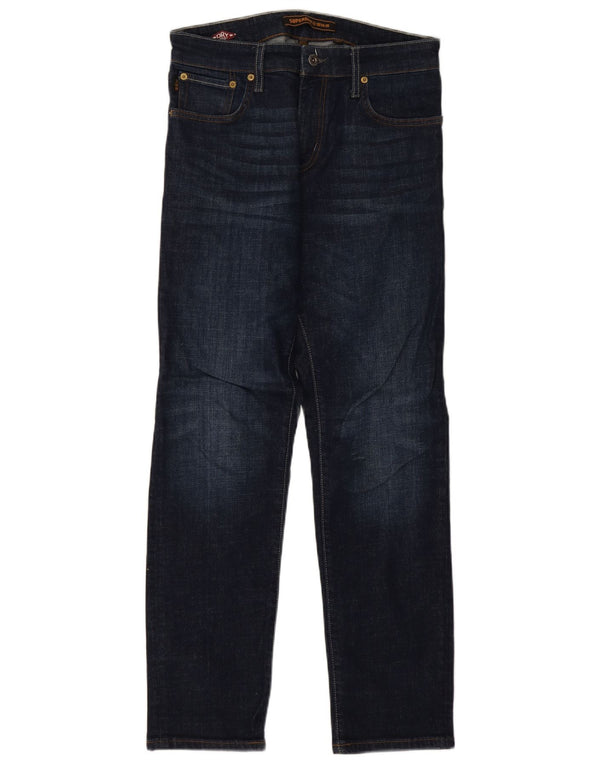 Мужские узкие джинсы Superdry W30 L32, синий хлопок