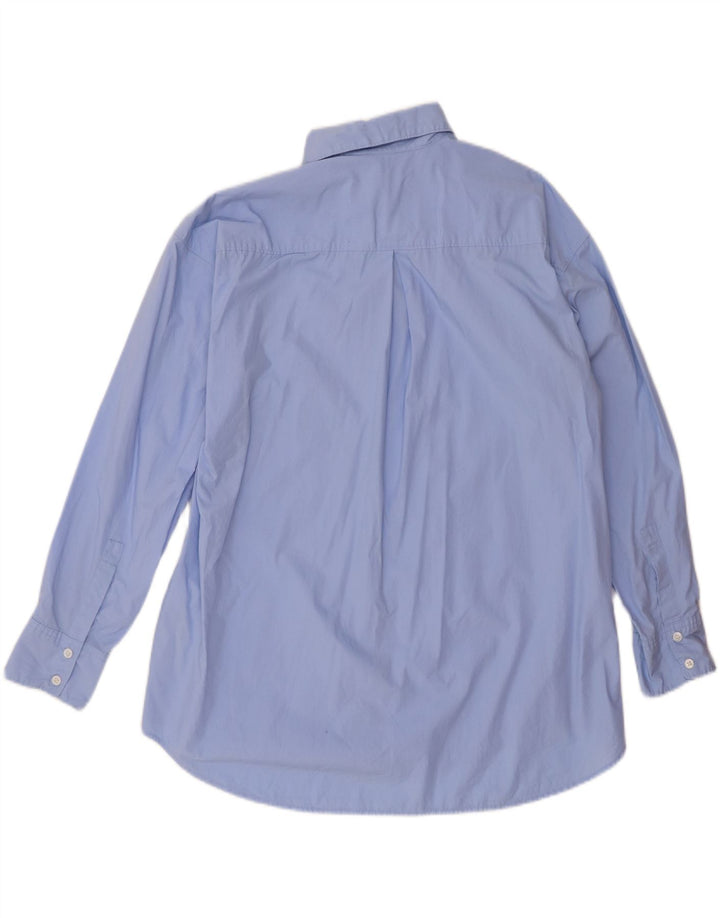 LEVI'S Womens Oversized Shirt UK 14 Medium Blue Cotton