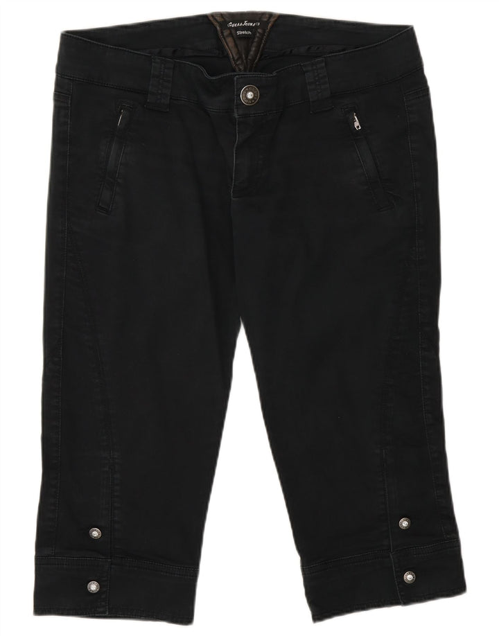Guess Женские капри W32, большие черные хлопковые