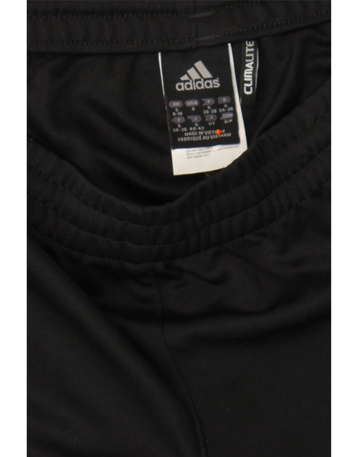 ADIDAS Womens Climalite Tracksuit Trousers UK 8/10 Small  Black Polyester Vintage Adidas and Second-Hand Adidas from Messina Hembry 