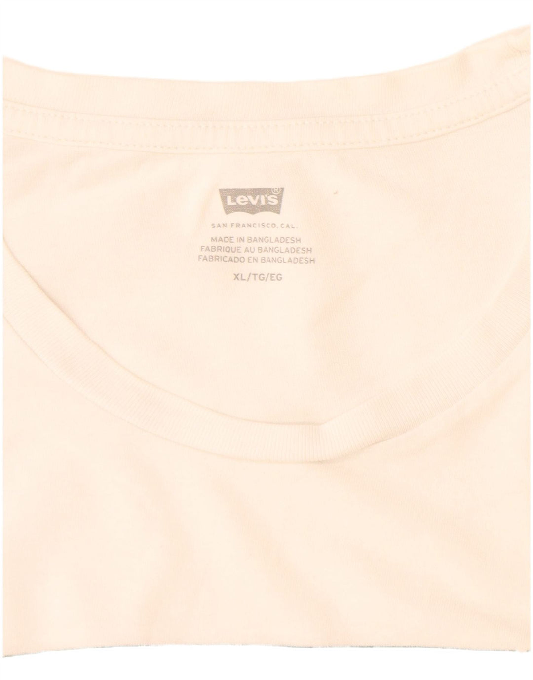 Мужская футболка с рисунком Levi's, топ XL, белый хлопок