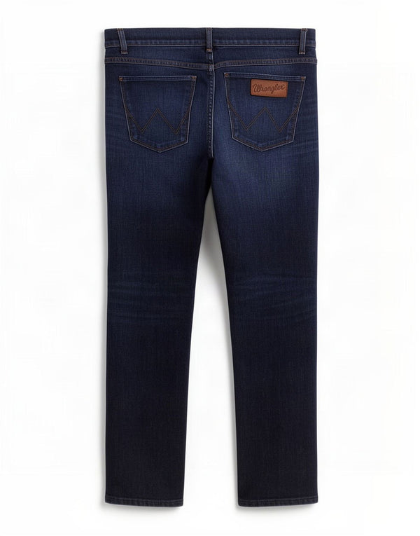 Мужские прямые джинсы Wrangler Spencer W34 L32 темно-синего цвета, хлопок