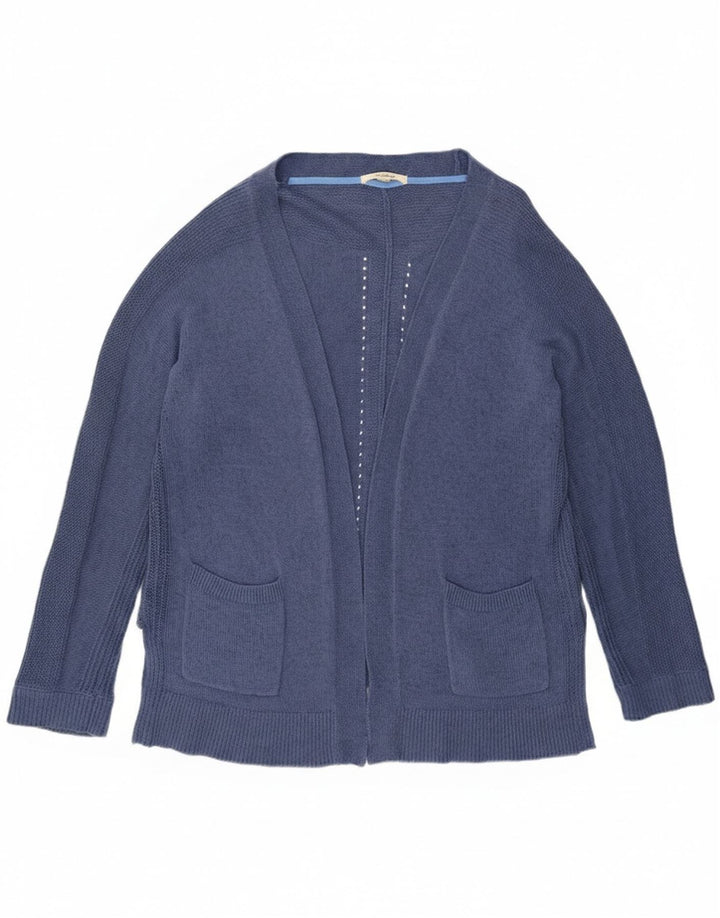 Женский открытый кардиган White Stuff UK 16, большой синий хлопок