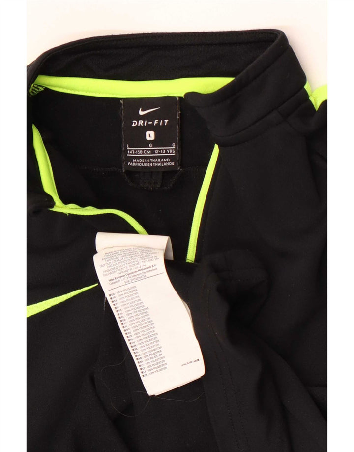 Спортивный пуловер Nike для мальчиков Dri Fit, топ на 12–13 лет, большой черный