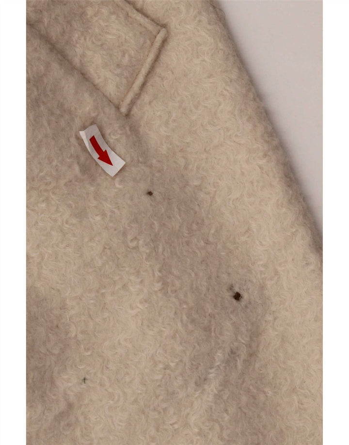 Женское пальто оверсайз Zara UK 10, маленькое бежевое