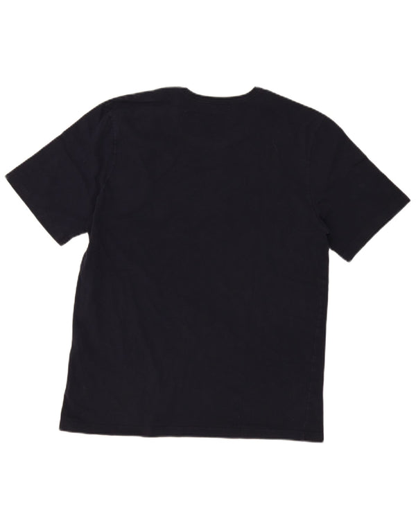 Hugo Boss Mens T-Shirt Top XL Navy Blue Cotton