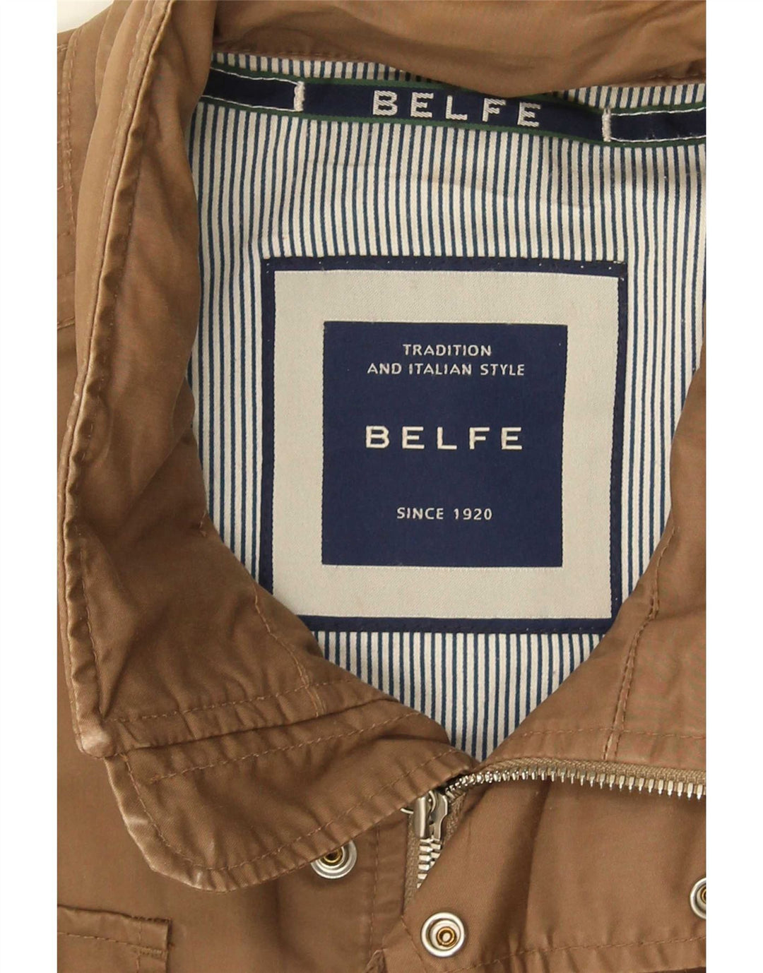 Мужская куртка Belfe UK 42 XL, бежевый хлопок
