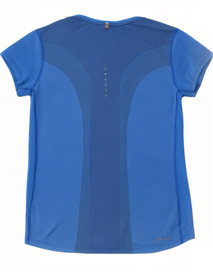 Женская футболка Nike Dri Fit Top UK 12, средний синий полиэстер