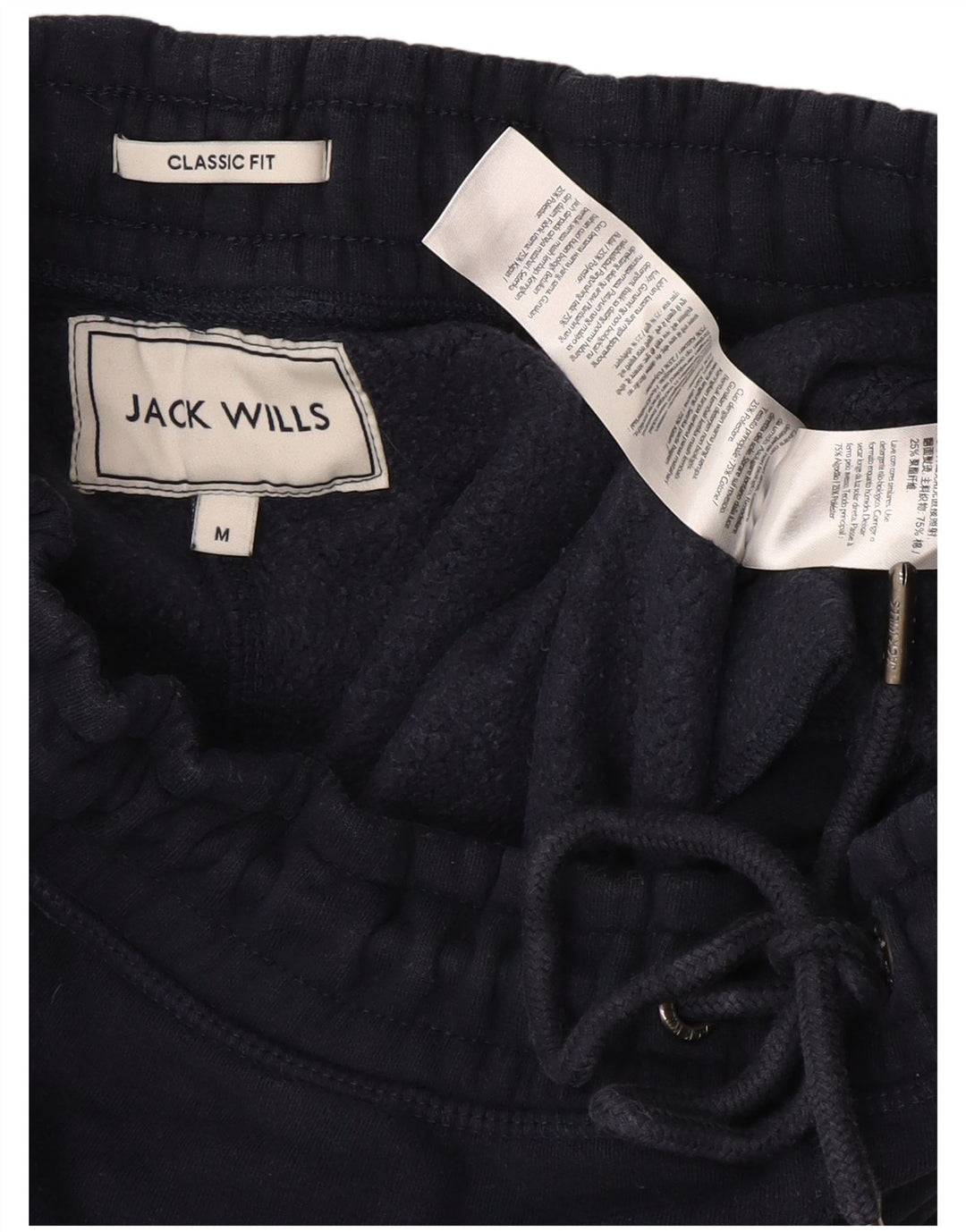 Мужские спортивные брюки с рисунком Jack Wills, джоггеры, средние, темно-синие