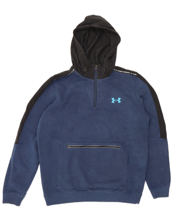 Мужской джемпер с капюшоном Under Armour, средний, темно-синий, цветных блоков