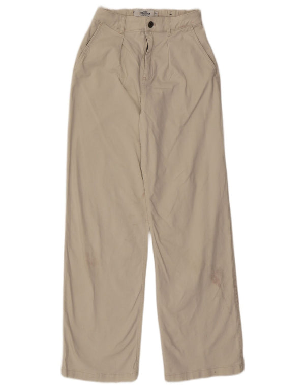 Женские брюки чинос Hollister XS W24 L28 бежевого цвета, хлопок