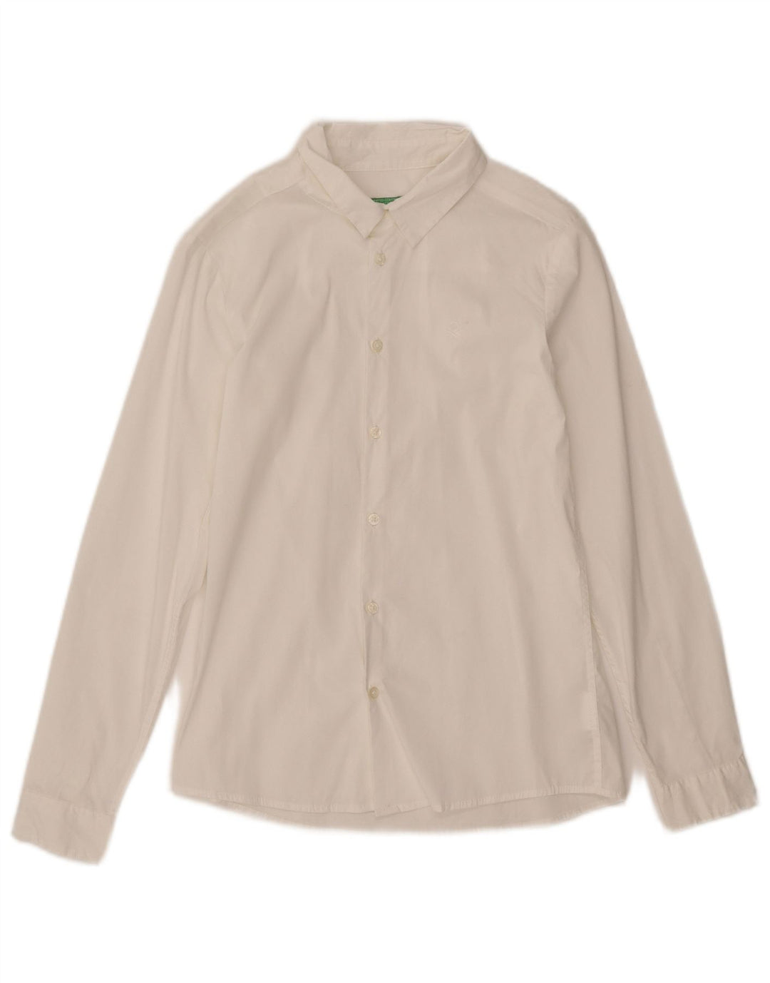 Рубашка United Colors of Benetton для мальчиков 10–11 лет, размер XL, белый хлопок