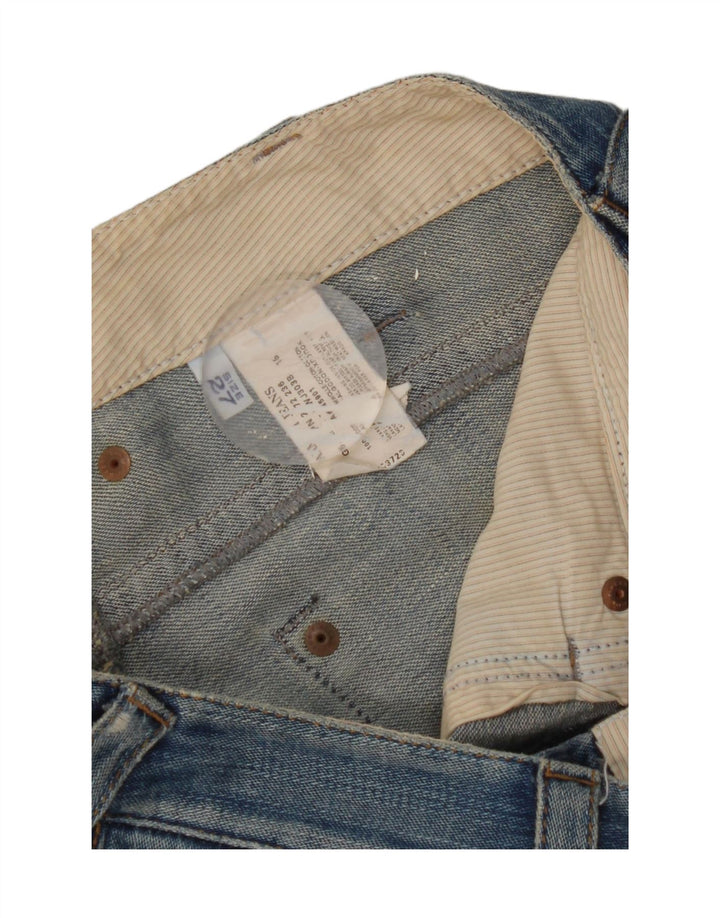 Женские прямые джинсы Armani W27 L31 синие, хлопок