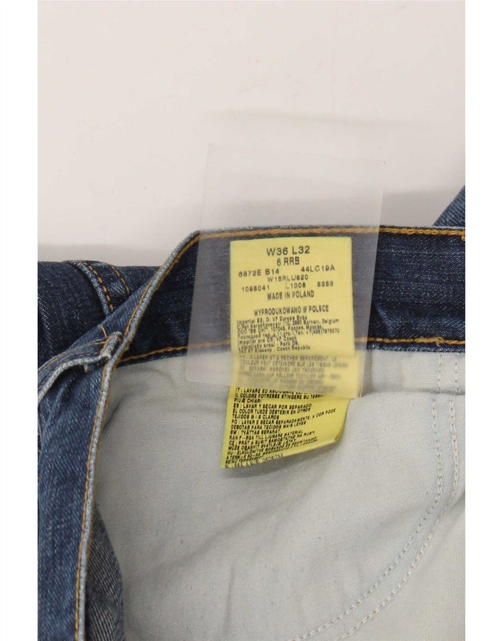 Мужские джинсы Wrangler Bootcut W36 L32, синие, хлопок