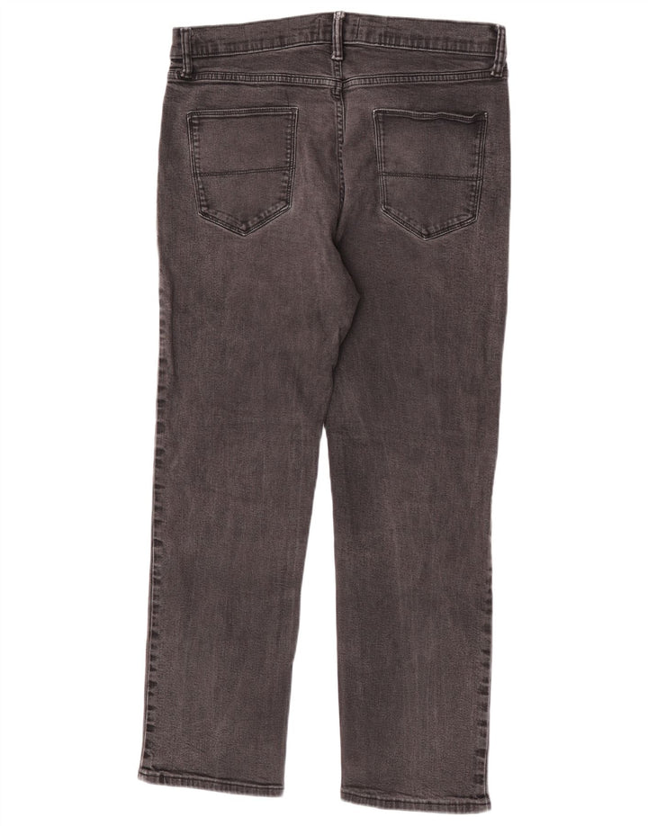 Мужские прямые джинсы Marks & Spencer W36 L31 серые, хлопок
