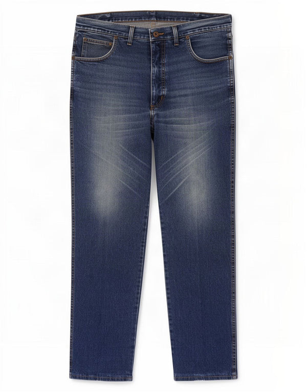 Мужские прямые джинсы Wrangler Ohio W38 L32, синий хлопок