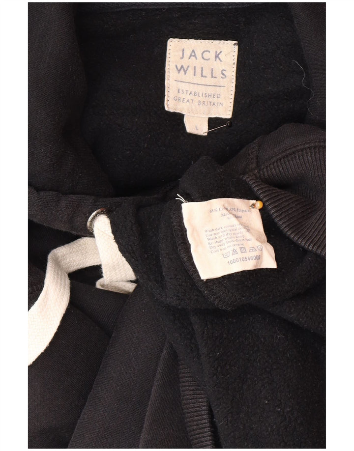 Мужской джемпер с капюшоном Jack Wills, большой черный, хлопок